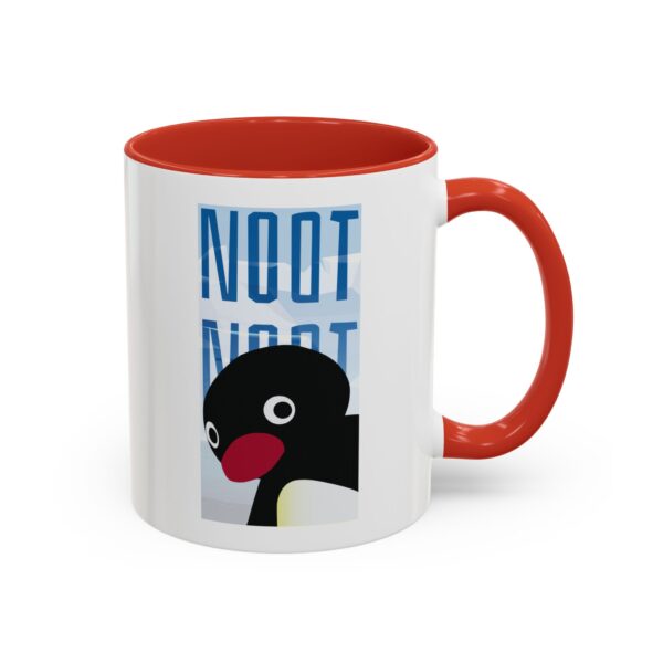 Pingu NOOT NOOT Mug, Cute Penguin Coffee Cup, Funny Animal Accent Mug, Gift for Penguin Lover, Unique Cartoon Character Drinkware, 11, 15oz - Image 3