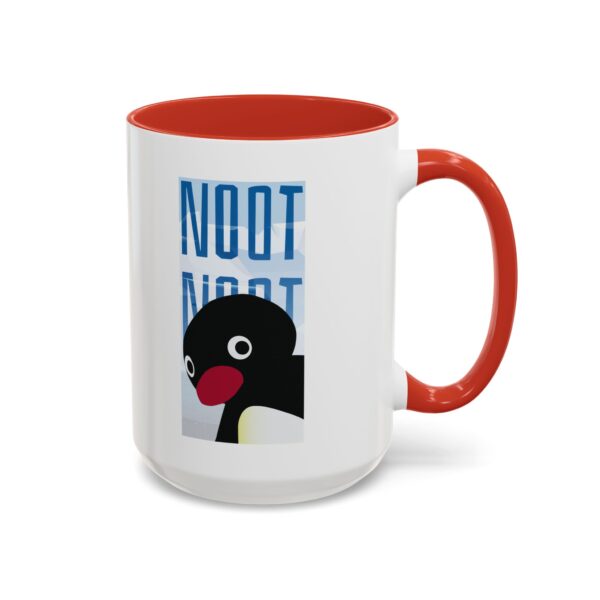 Pingu NOOT NOOT Mug, Cute Penguin Coffee Cup, Funny Animal Accent Mug, Gift for Penguin Lover, Unique Cartoon Character Drinkware, 11, 15oz - Image 4