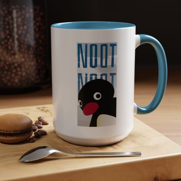 Pingu NOOT NOOT Mug, Cute Penguin Coffee Cup, Funny Animal Accent Mug, Gift for Penguin Lover, Unique Cartoon Character Drinkware, 11, 15oz - Image 8