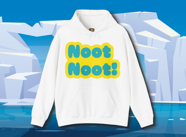 Pingu Noot Noot Hoodie - Cute Cartoon Penguin Gift, Funny Animal Lover Sweatshirt, Kids Winter Fashion, Men Women Unisex Jumper, Birthday - Image 3