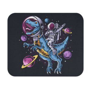 Space Explorer Mouse Pad, Astronaut Rex 9x8", Gaming Desk Mat, Planetary Office Mousepad, Sci-Fi Computer Accessories, Galaxy Lover Gift